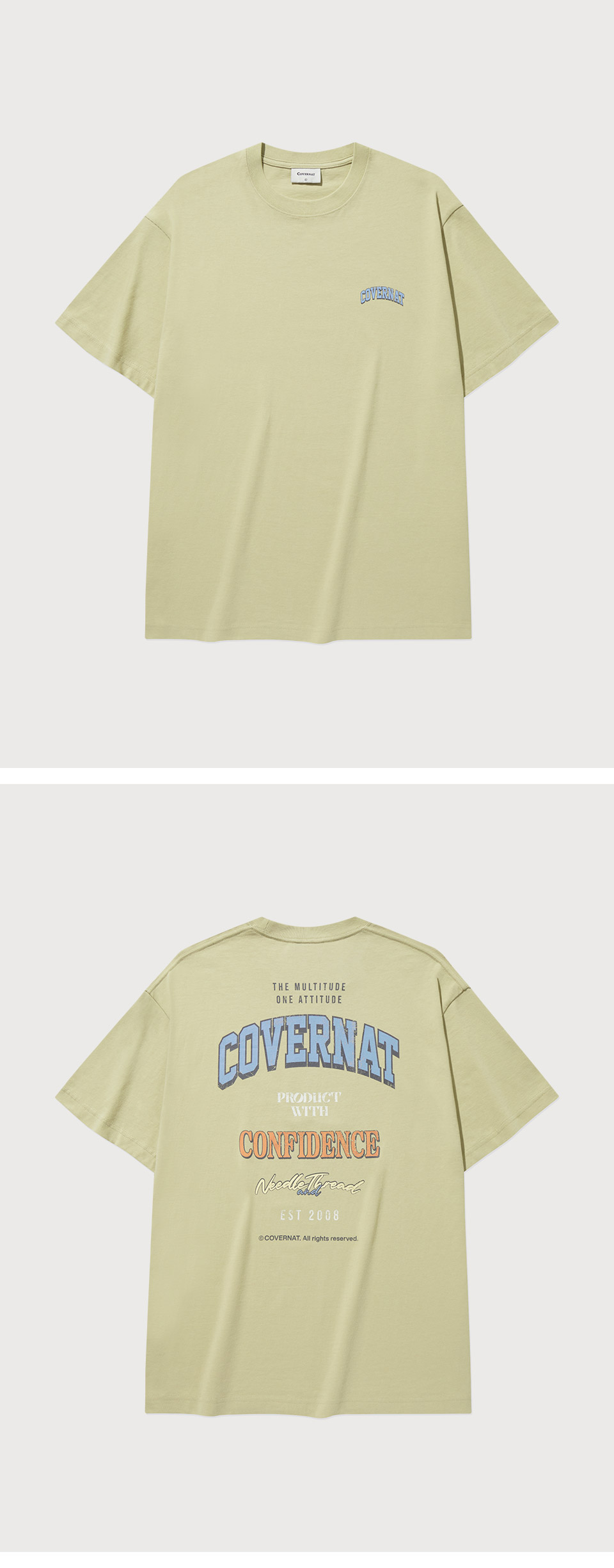 COVERNATのMulti-typo graphic t-shirt 全2色 MUSINSA公式 | COVERNAT Multi-typo graphic t-shirt White