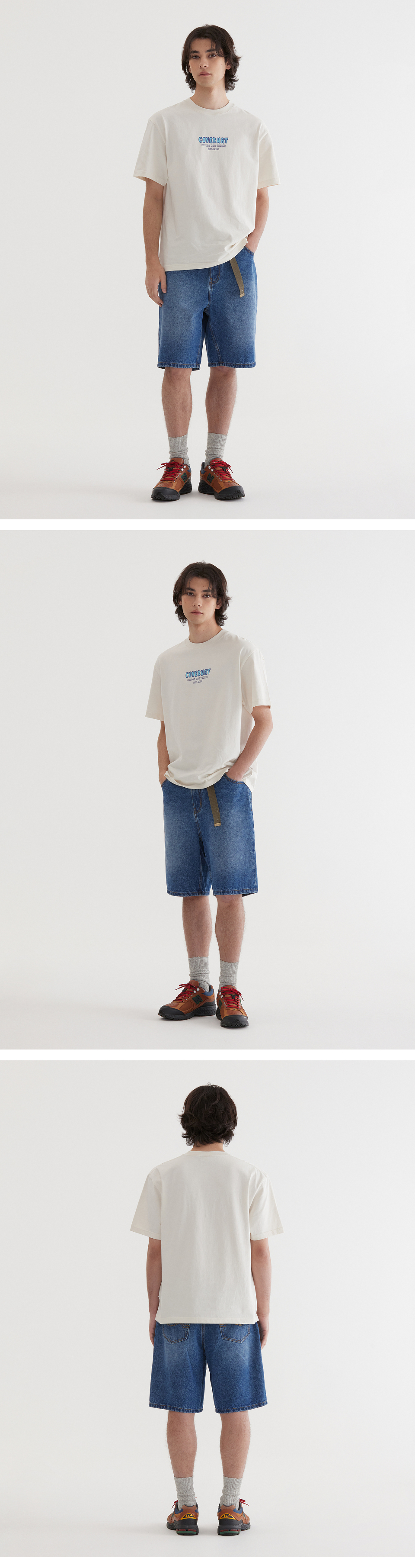 Tシャツ・カットソー COVERNAT Small typographic t-shirt Ivory MUSINSA公式 | COVERNAT Small typographic t-shirt Ivory