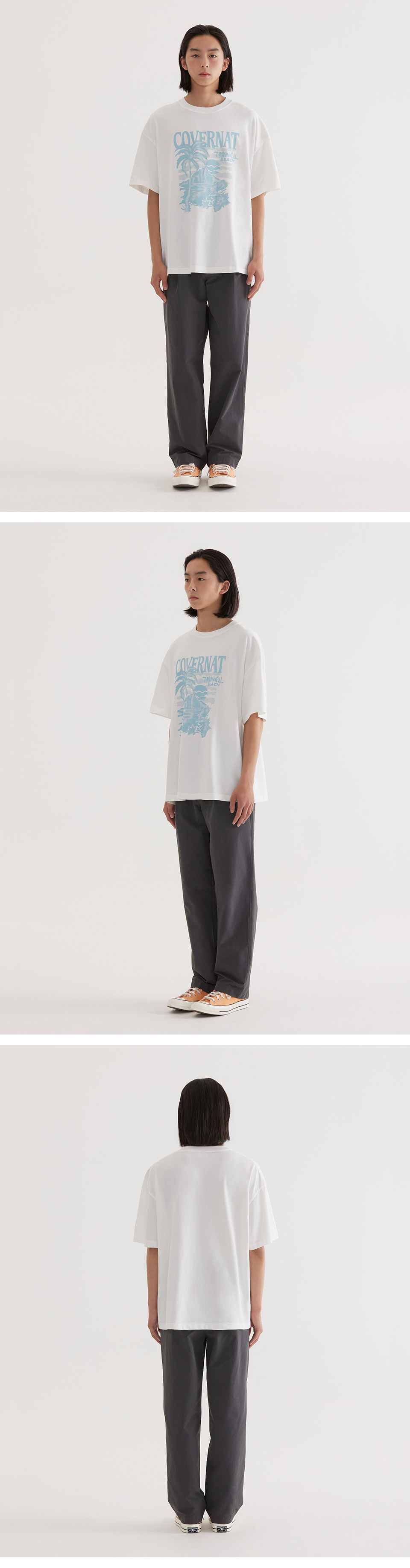 [COVERNAT] Tropical graphic t-shirt /追跡付 MUSINSA | COVERNAT Cool Cotton Sunset Tropical Graphic T