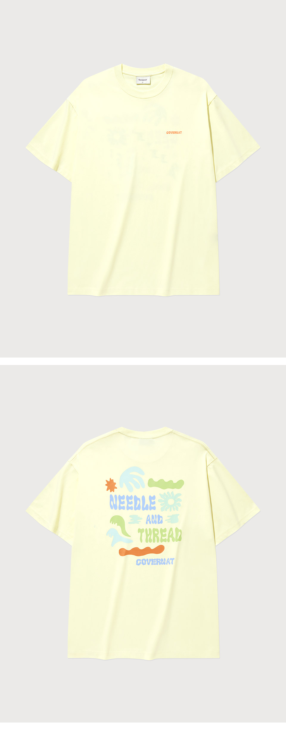 Tシャツ・カットソー COVERNAT Cool Cotton Doodle Tropical Graphic T-Shirt Lemon MUSINSA | COVERNAT Cool Cotton Doodle Tropical Graphic T