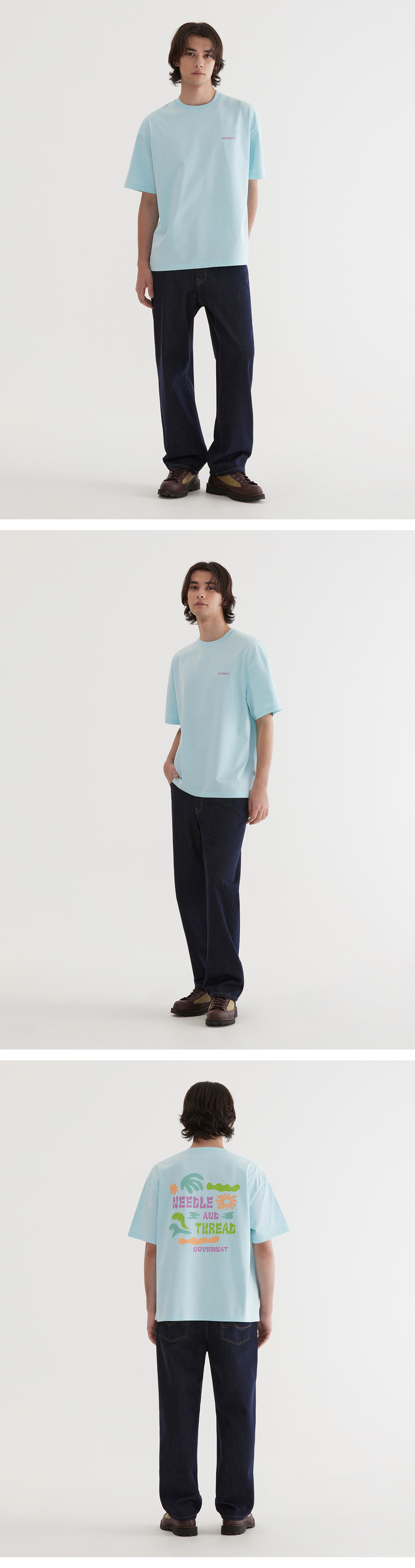 MUSINSA公式 | COVERNAT Cool Cotton Doodle Tropical Graphic T