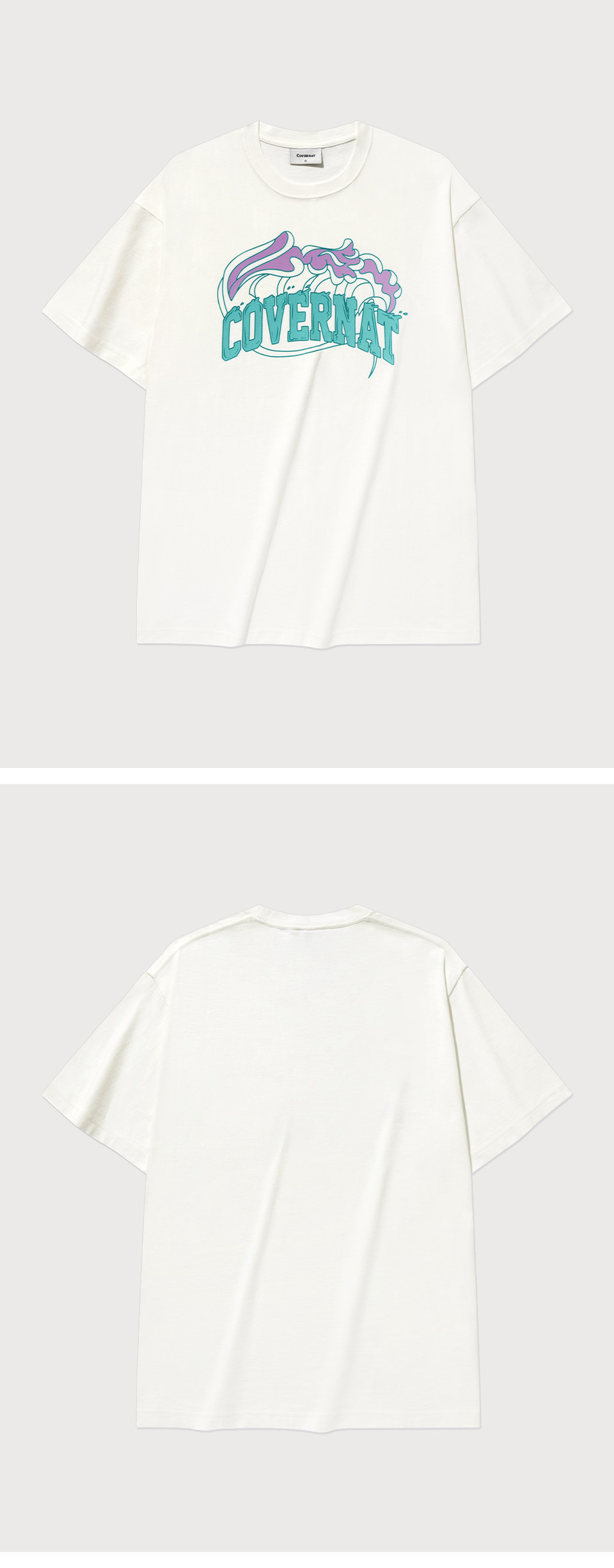 COVERNATのWave Graphic T-Shirt 全2色 MUSINSA | COVERNAT Wave Graphic T-Shirt White