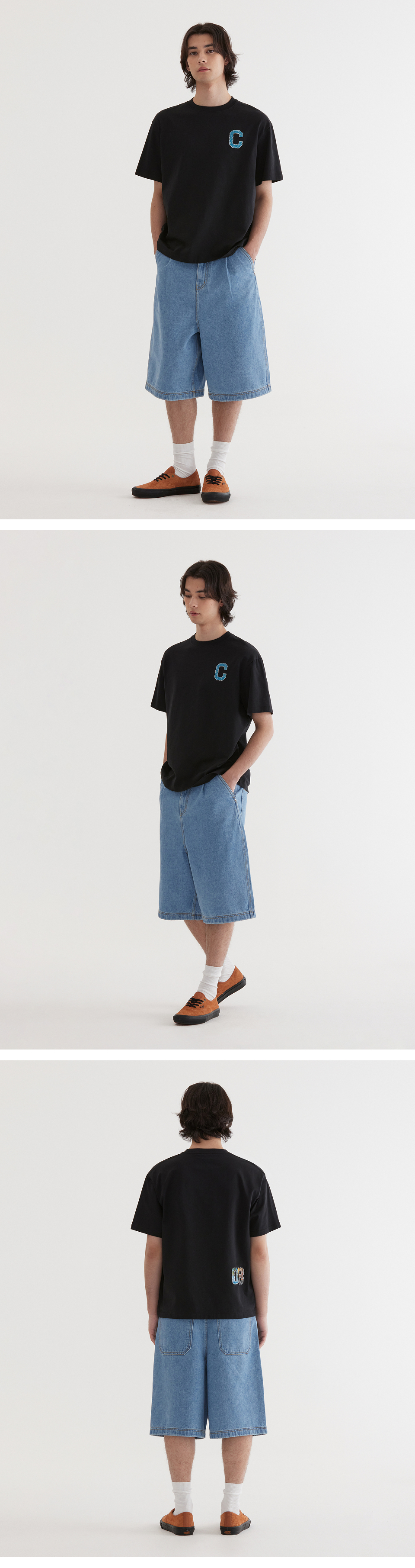 MUSINSA | COVERNAT Crease Effect T-Shirt Black