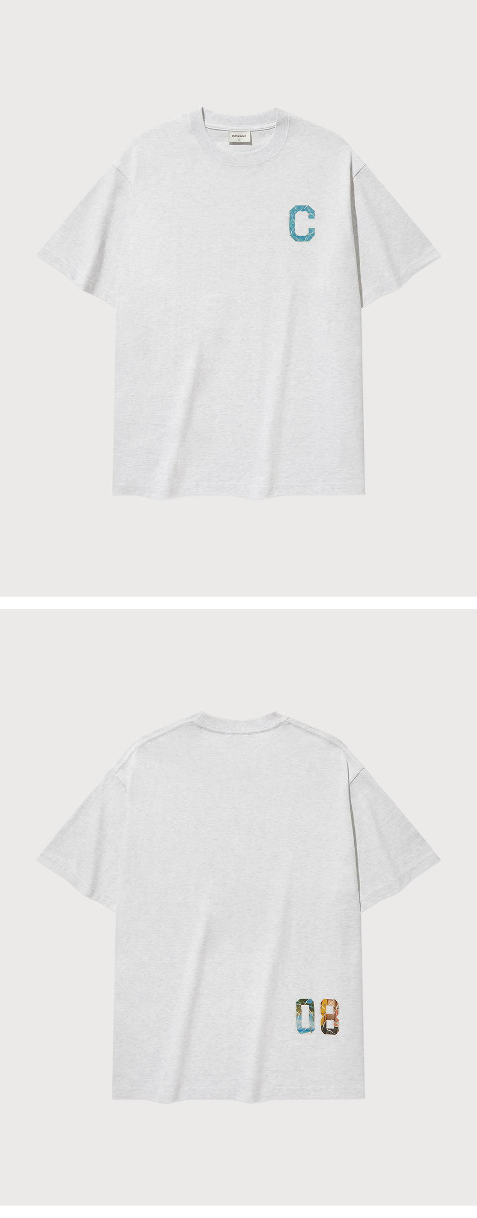 Tシャツ・カットソー COVERNAT Crease Effect T-Shirt Heather Gray Crease Effect T-Shirt Heather Gray - Covernat | 60% - Asian