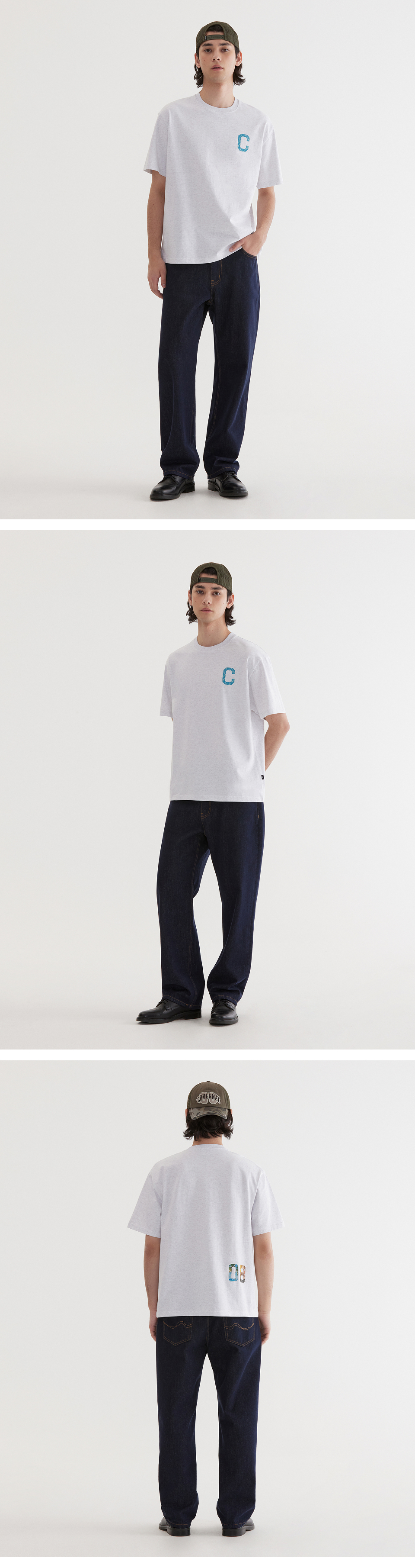 Tシャツ・カットソー COVERNAT Crease Effect T-Shirt Heather Gray MUSINSA | COVERNAT Crease Effect T-Shirt Heather Gray
