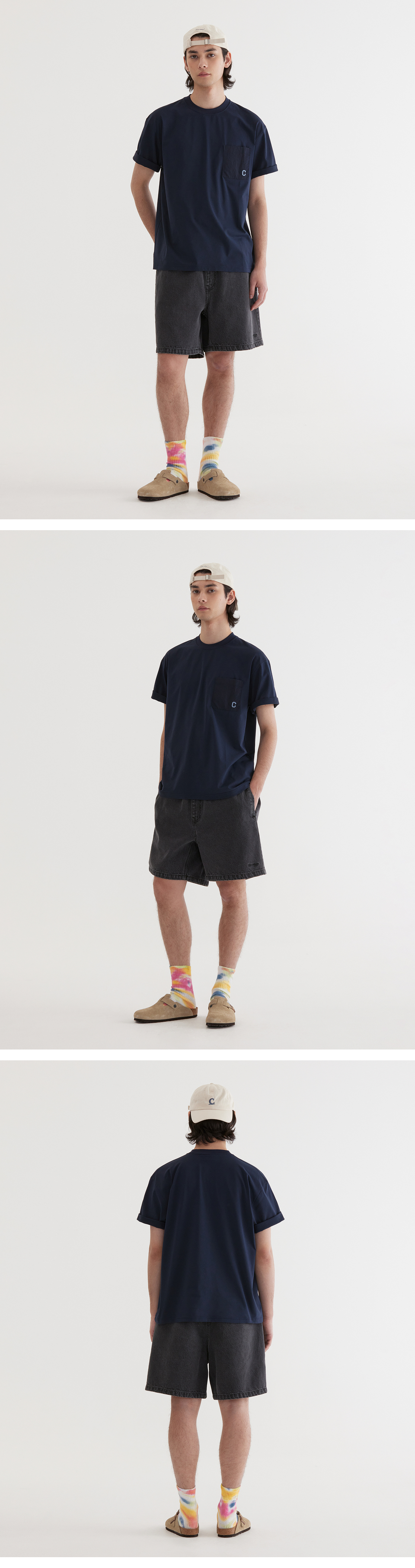 Tシャツ・カットソー COVERNAT Sorona Nylon Pocket T-Shirt Dark Navy MUSINSA | COVERNAT Sorona Nylon Pocket T-Shirt Dark Navy