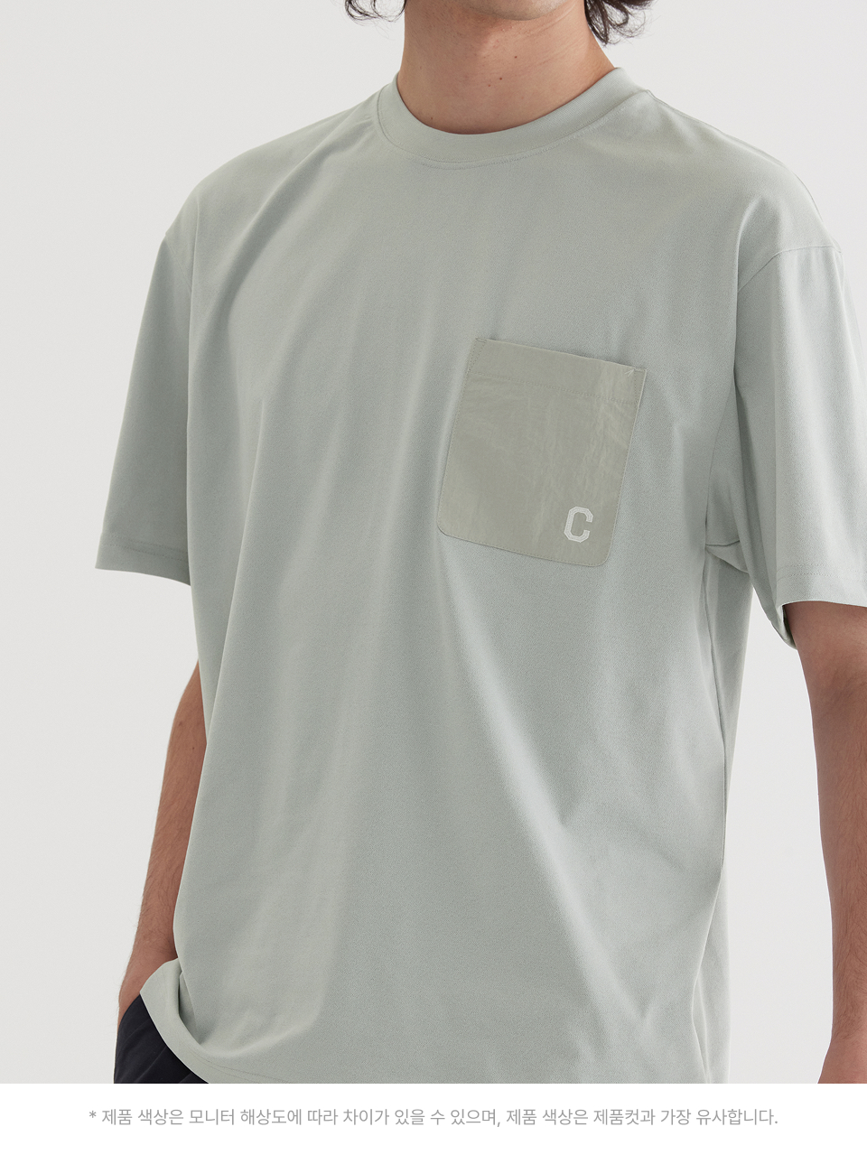 Tシャツ・カットソー COVERNAT Sorona Nylon Pocket T-Shirt Light Gray MUSINSA | COVERNAT Sorona Nylon Pocket T-Shirt Light Gray