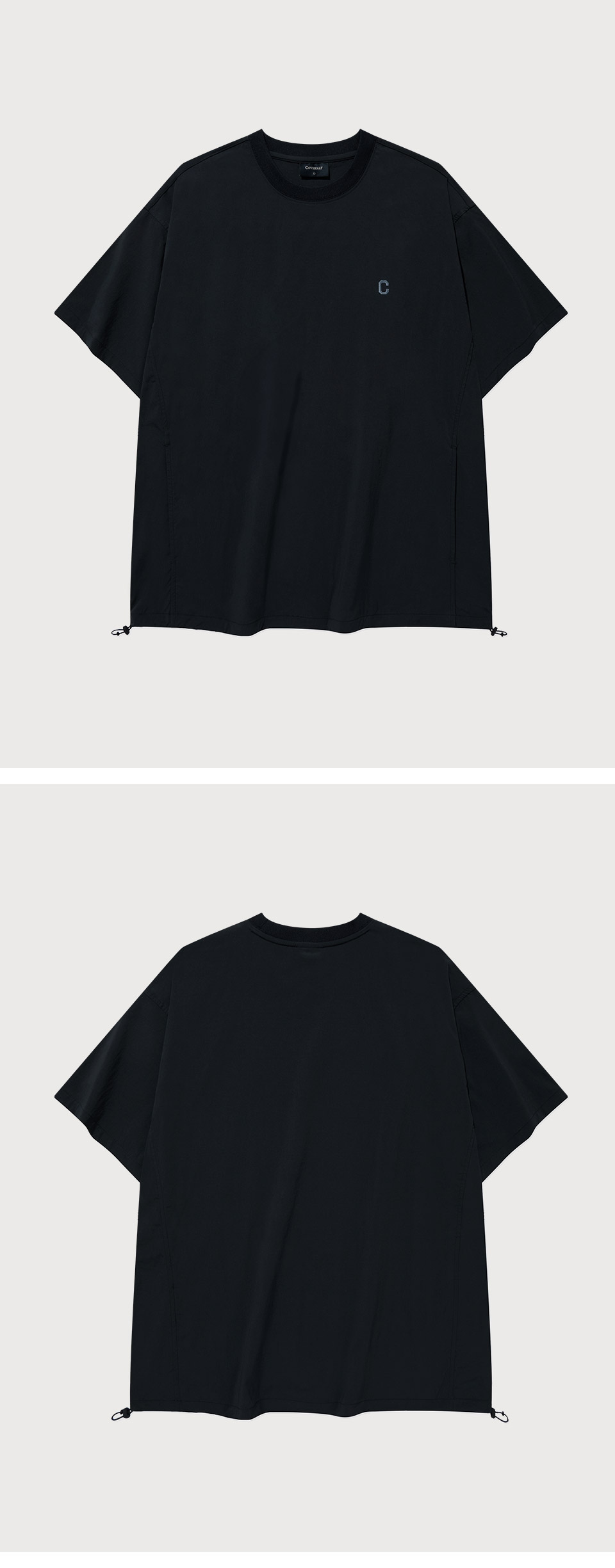 COVERNATのTech Nylon Basic T-Shirt 全3色 MUSINSA | COVERNAT Tech Nylon Basic T-Shirt Charcoal