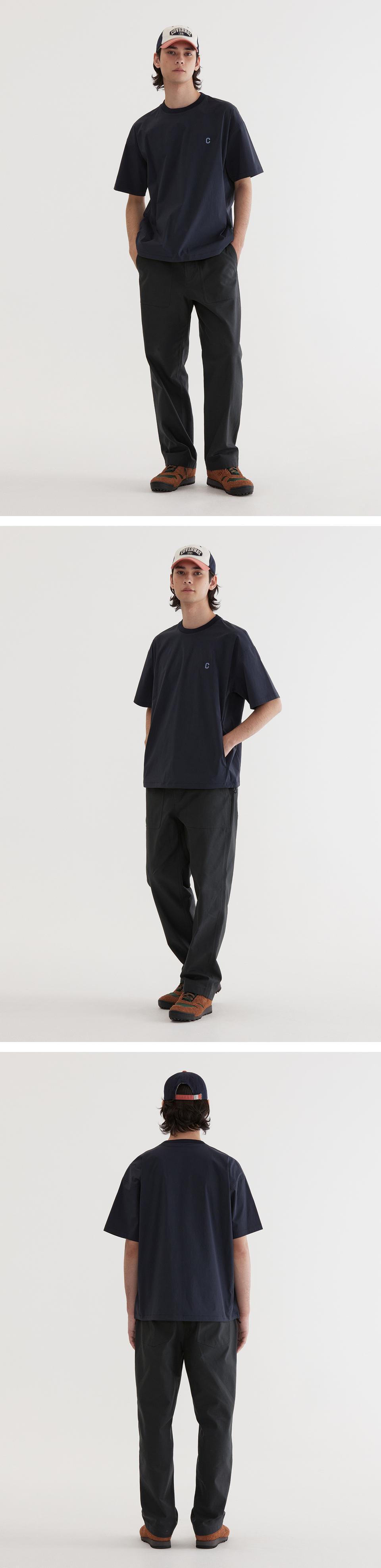 COVERNATのTech Nylon Basic T-Shirt 全3色 MUSINSA | COVERNAT [SET] Tech Nylon Basic T-shirt Dark Navy