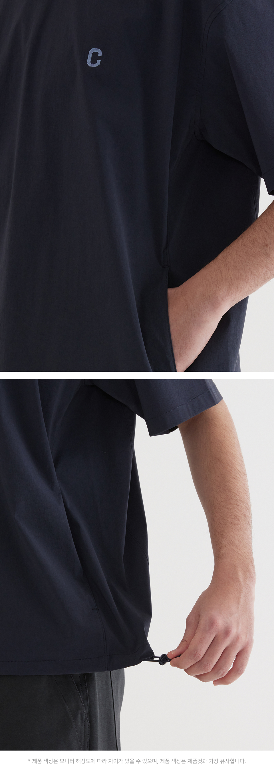 COVERNATのTech Nylon Basic T-Shirt 全3色 MUSINSA | COVERNAT [SET] Tech Nylon Basic T-shirt Dark Navy