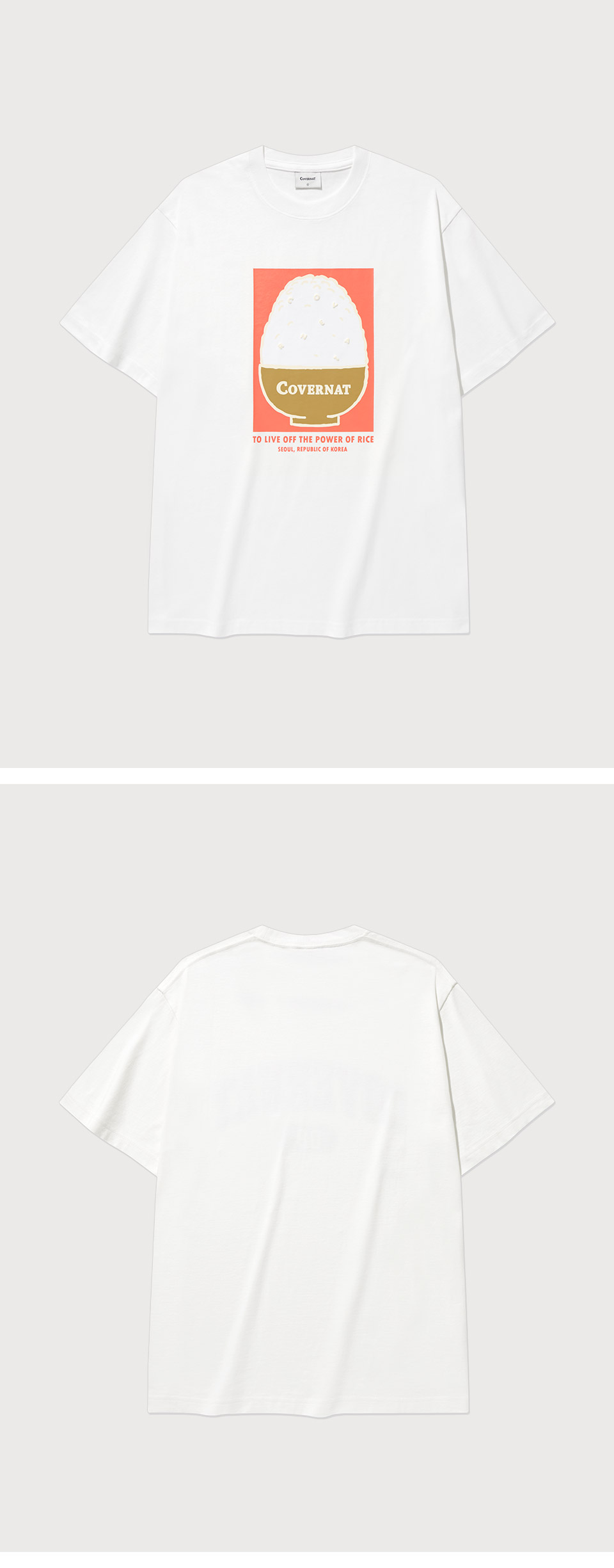 COVERNATのSouvenir Rice T-Shirt 全2色 MUSINSA | COVERNAT Rice T-shirt White