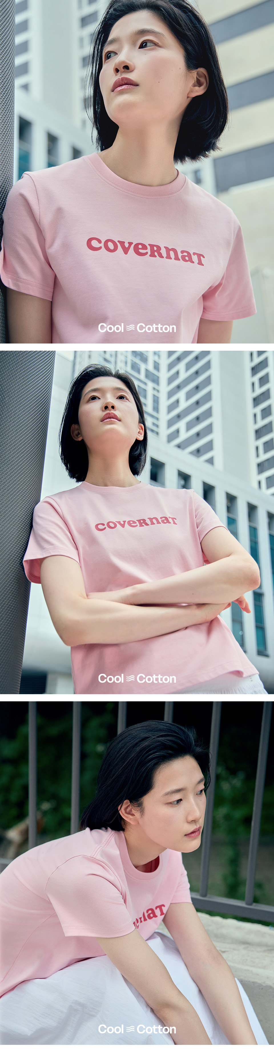 COVERNAT ウーマン クーパー ロゴ マンツーマンTシャツ COVERNAT ウーマン クーパー ロゴ マンツーマンTシャツ