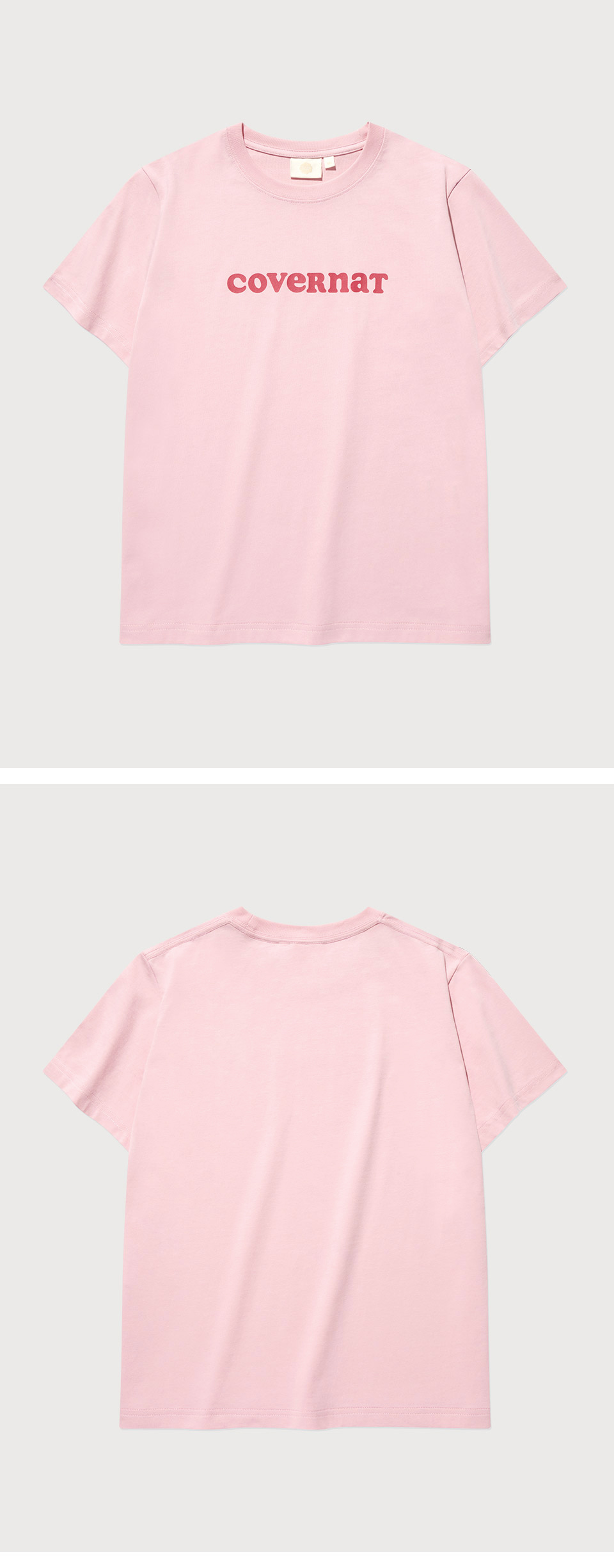 Tシャツ・カットソー COVERNAT Plenty Street T-Shirt Pink Neon colored cotton t-shirt - Pink - Sz. 40-64 - Zizzifashion