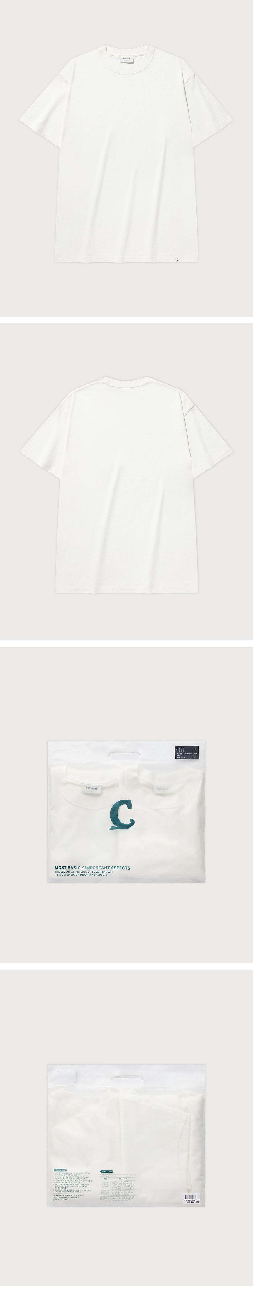 Tシャツ・カットソー COVERNAT Layered 2PACK T-shirt White MUSINSA公式 | COVERNAT [2PACK] Layered T-shirt White