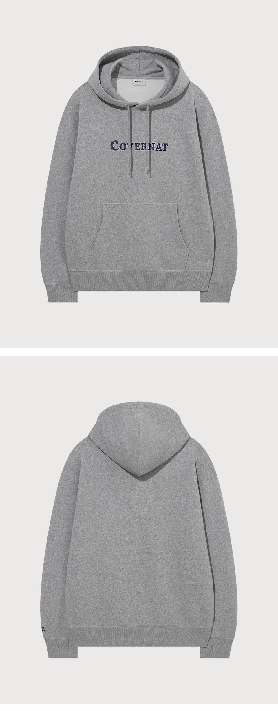 MUSINSA | COVERNAT Center Authentic Hoodie Melange Gray MUSINSA | COVERNAT Center Authentic Hoodie Melange Gray
