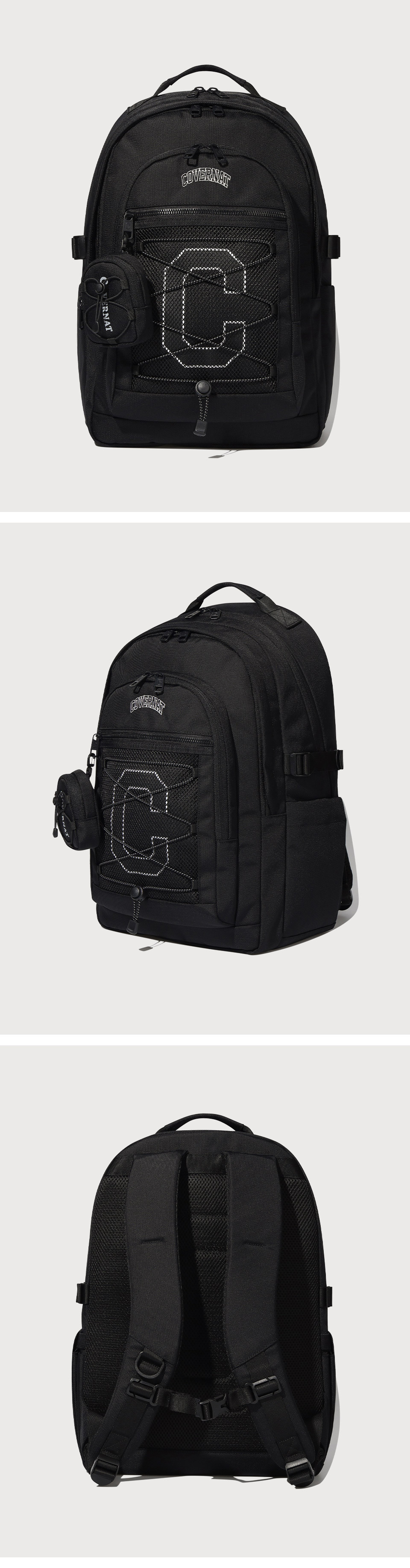COVERNATのCollege Backpack 28L College Backpack 28L Black - Covernat | 60% - Asian Fashion