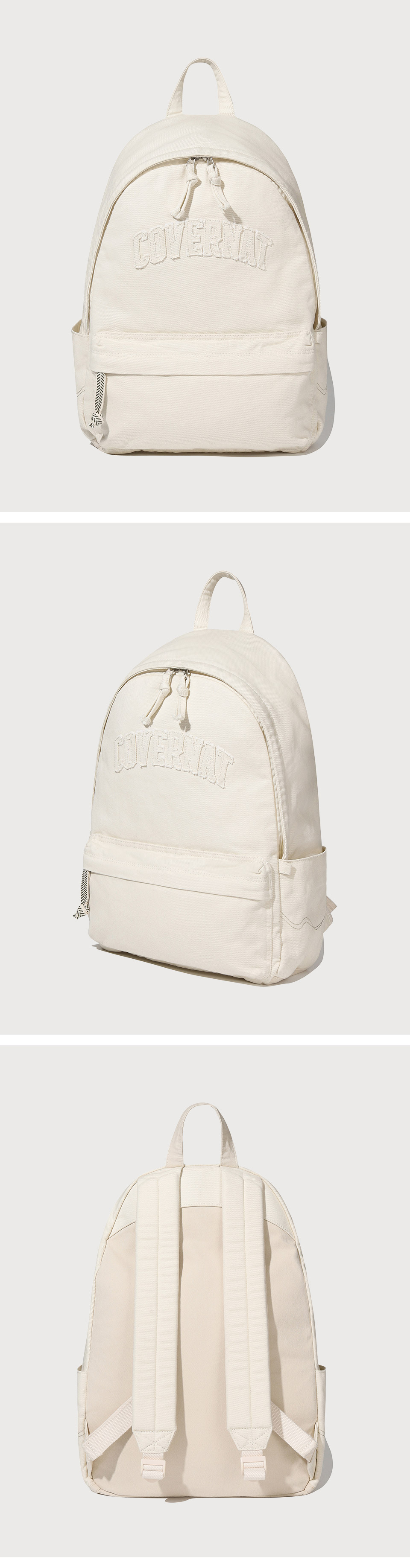 COVERNATのArch Logo Washed Denim Backpack 全2色 COVERNATのArch Logo Washed Denim Backpack 全2色