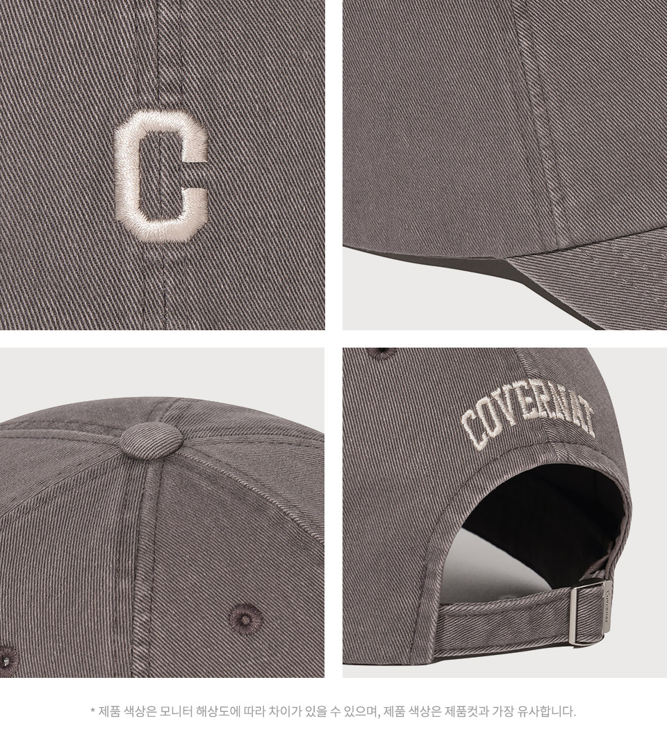 COVERNATの[Standard Fit] Small C Logo Pigment Ball Cap Standard Fit] Small C Logo Pigment Ball Cap Brown - Covernat