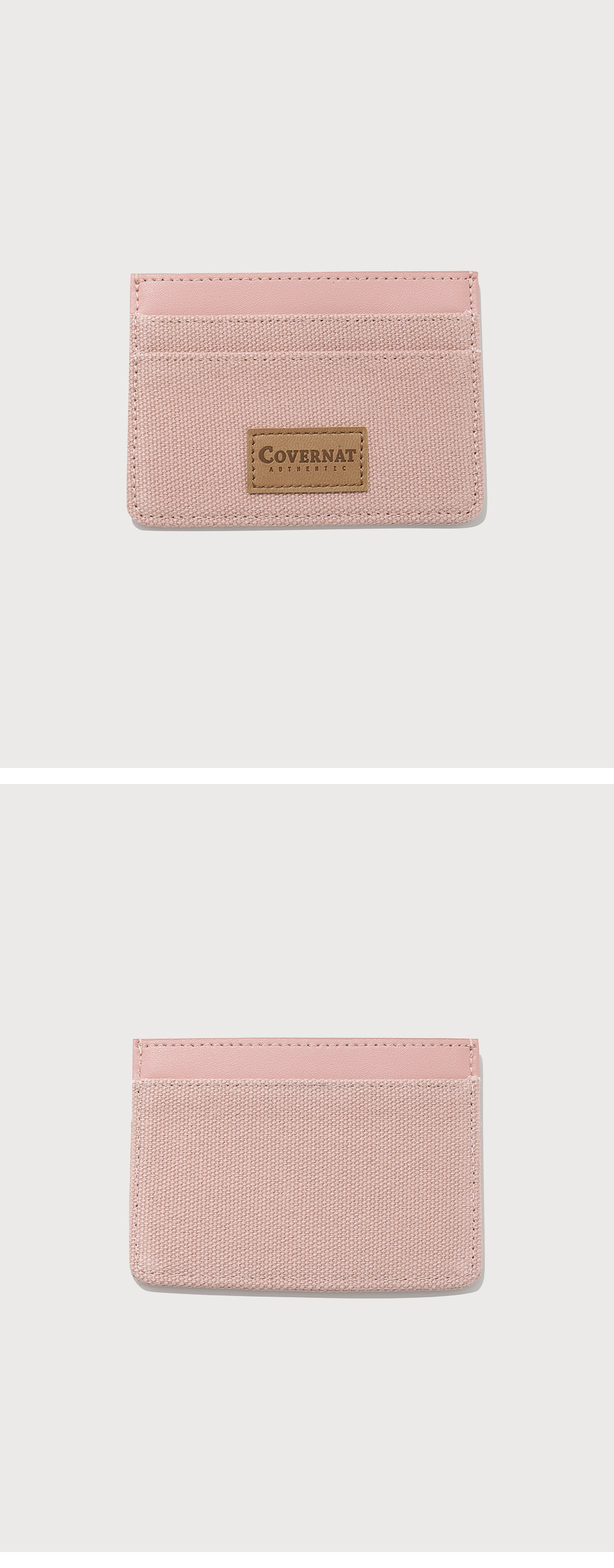 【COVERNAT】 Canvas Card Holder‐BEIGE MUSINSA公式 | COVERNAT Canvas Card Holder Pink