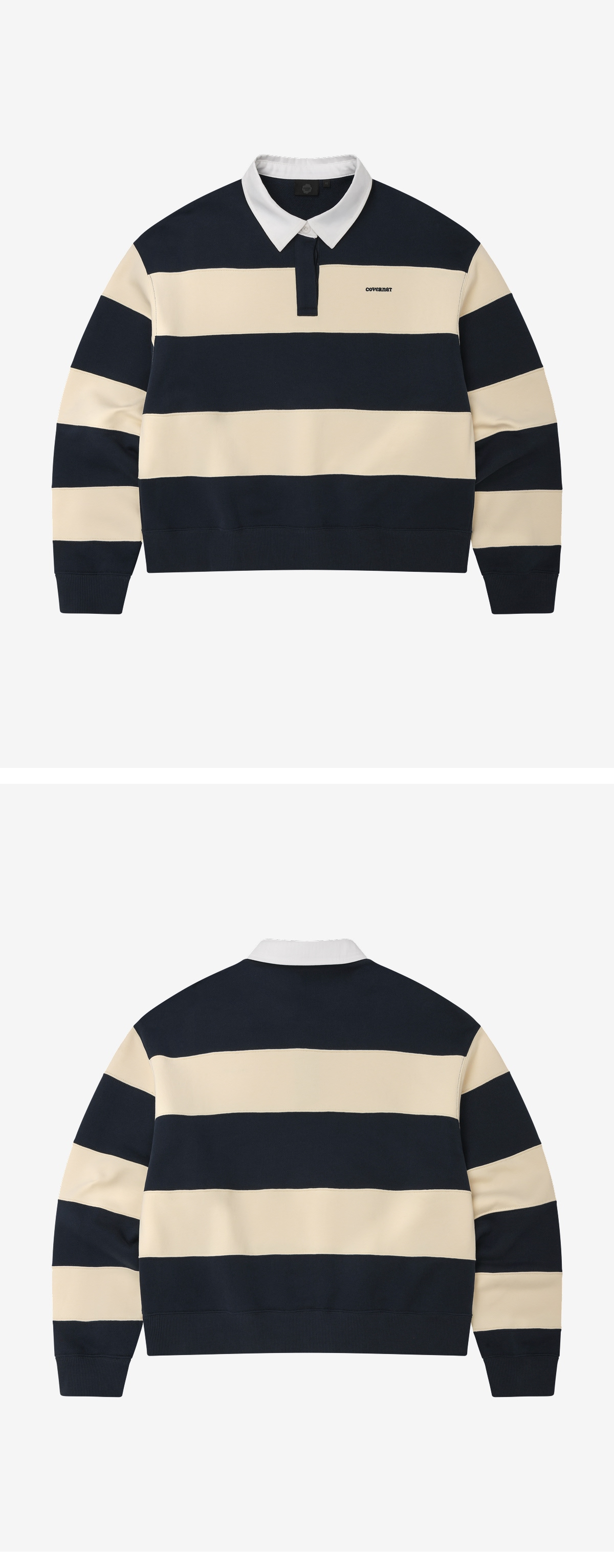 WOMAN RUGBY SWEATSHIRT #SANA同款！ - 3 COLORS NAVY