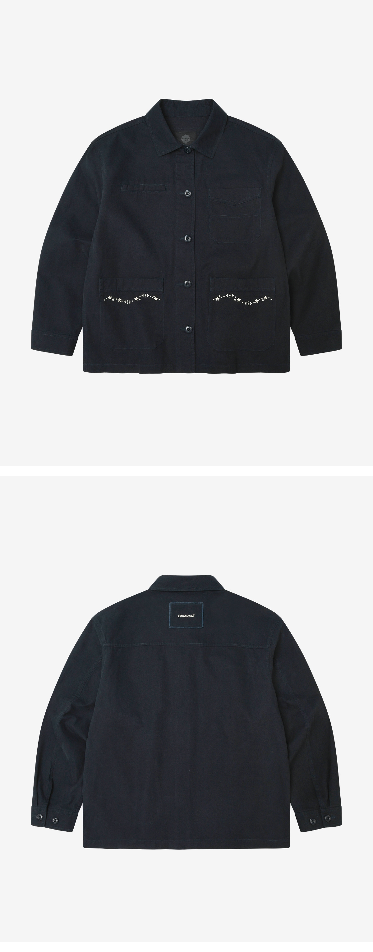 WOMAN COTTON EMBROIDERY WORK JACKET #SANA同款!