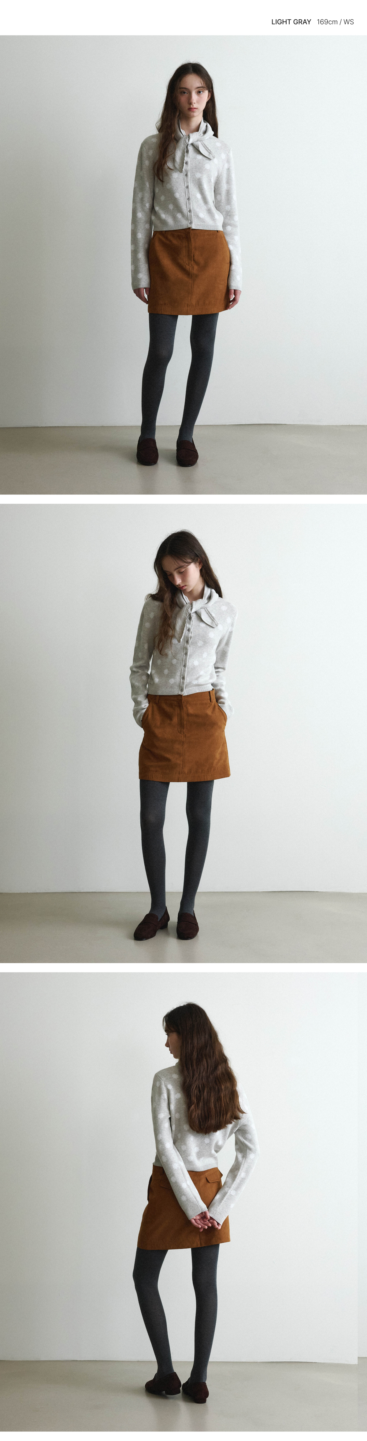 WOMAN DOT SCARF CARDIGAN #SANA同款!
