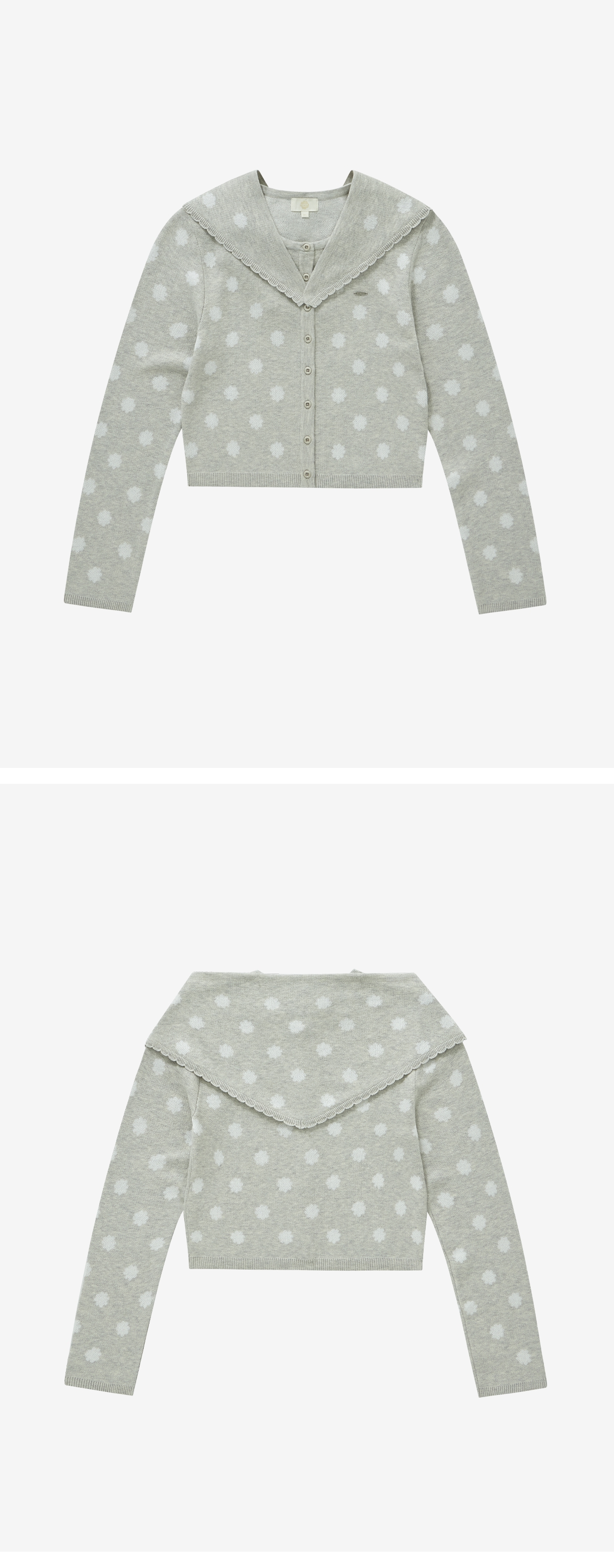WOMAN DOT SCARF CARDIGAN #SANA同款!