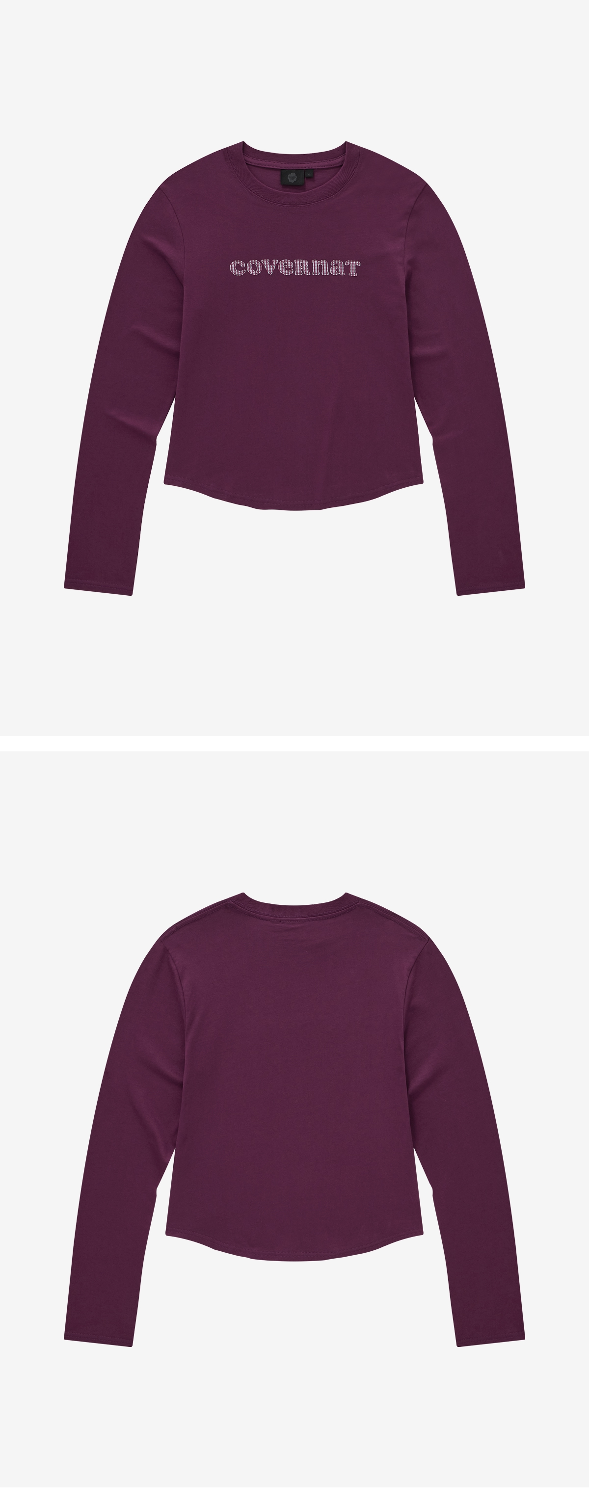 WOMAN COOPER LOGO LONG SLEEVE #SANA同款！ - 3 COLORS PURPLE