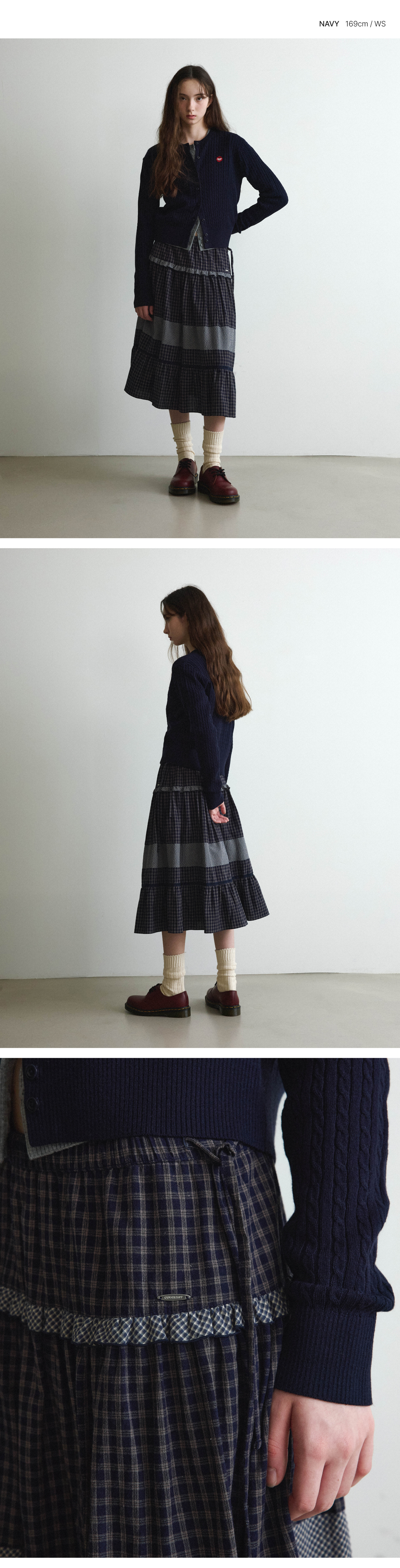 WOMAN GATHER SKIRT #SANA同款!