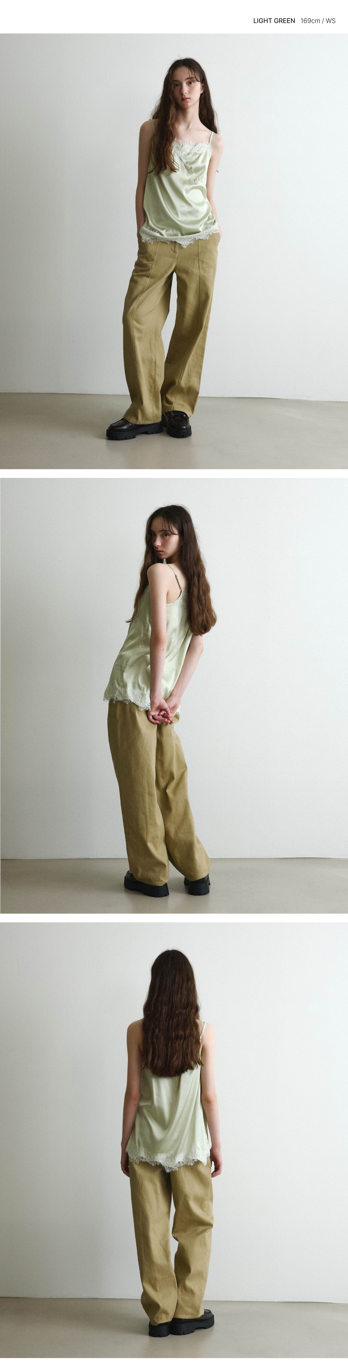 WOMAN LACE SLEEVELESS TOP #SANA同款!