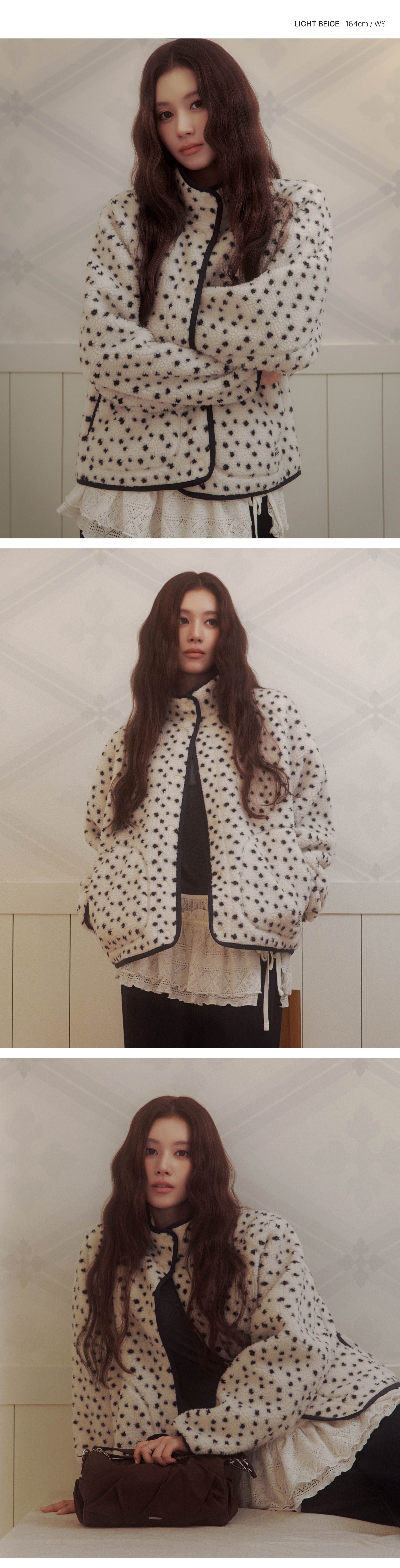 WOMAN SHERPA JACKET #SANA同款！ - 3 COLORS BURGUNDY