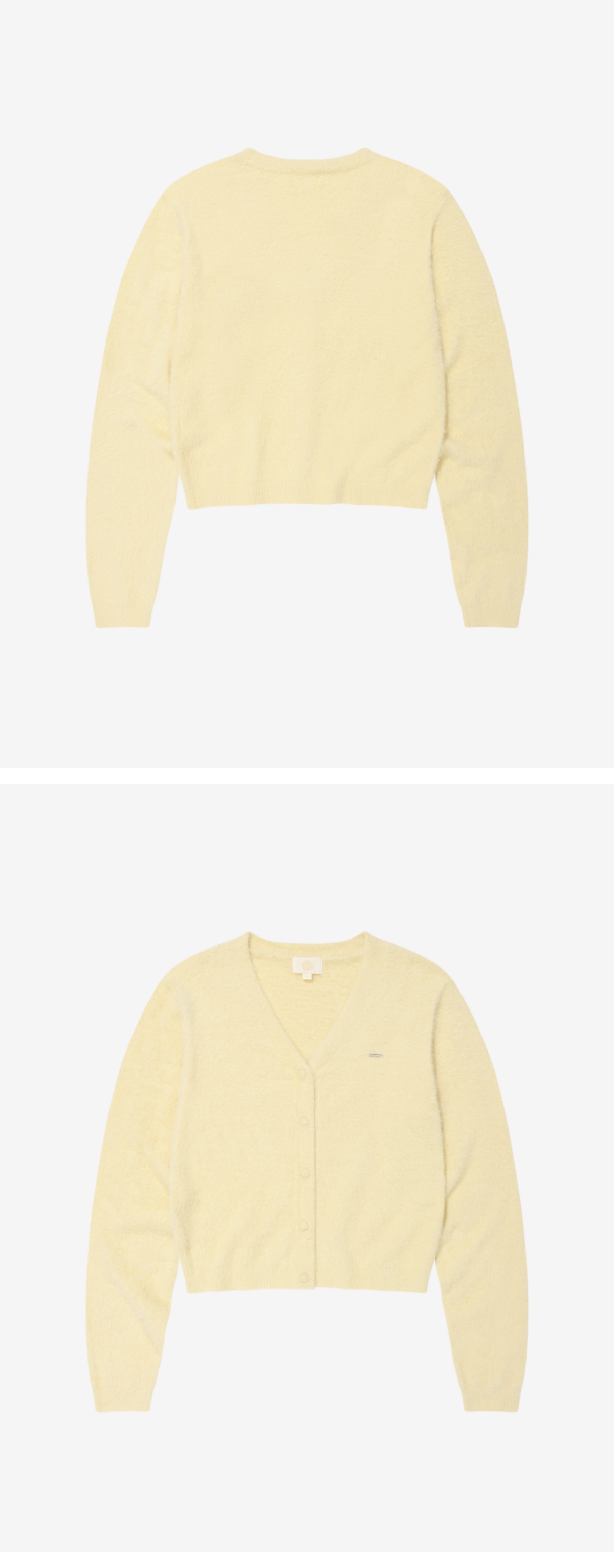 WOMAN V-NECK HAIRY CARDIGAN #SANA同款! - 2 COLORS BUTTER