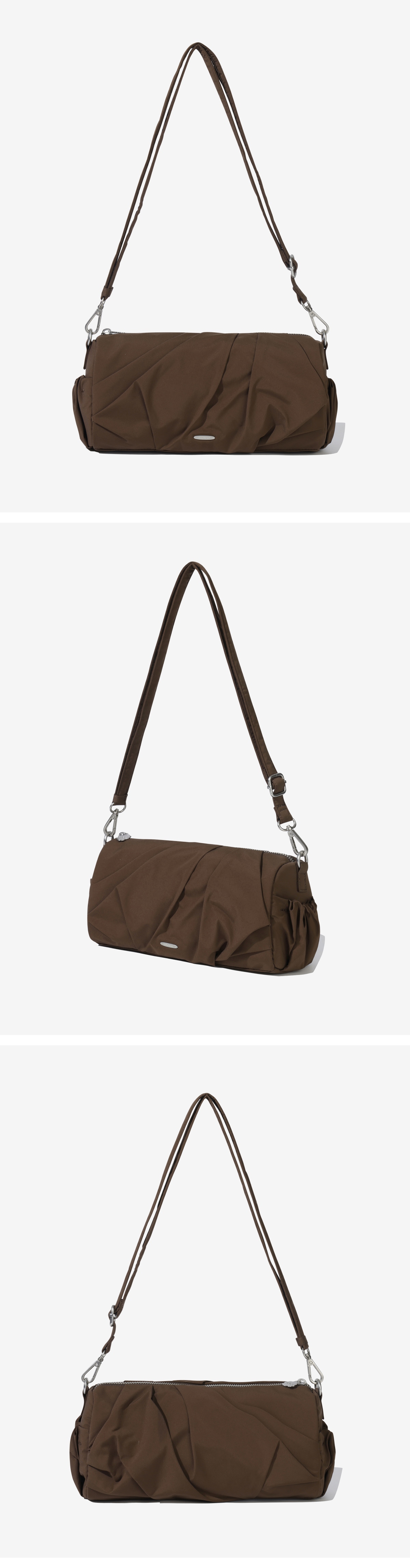 WOMAN CLOUD BOSTON BAG #SANA同款! - 2 COLORS BROWN