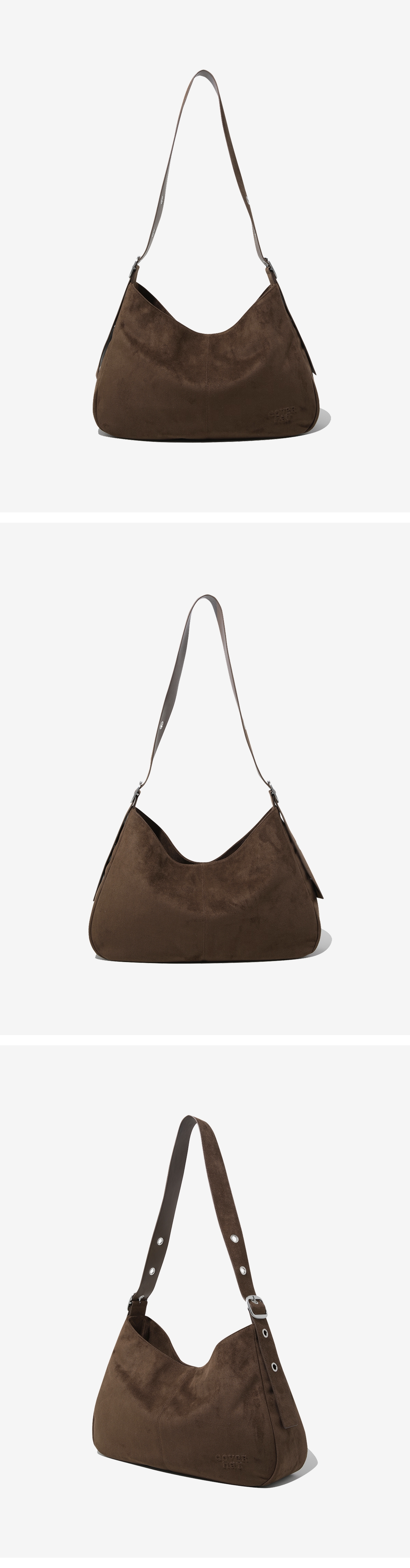 WOMAN BIG BELT LARGE SHOULDER BAG #SANA同款! - 2 COLORS BROWN