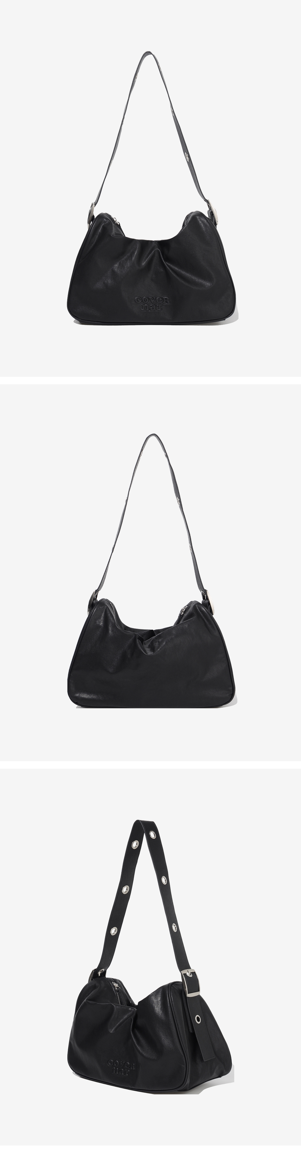 WOMAN BIG BELT SMALL SHOULDER BAG #SANA同款! - 3 COLORS BLACK